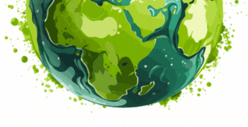 Animation of the world turning